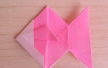 折り紙の簡単つるし雛　金魚完成